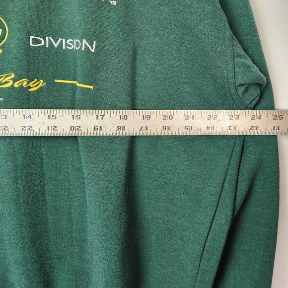 VTG 90s Green Bay Packers Sweater Men L Green Embroidered NFL Retro Colorblock - Picture 9 of 12